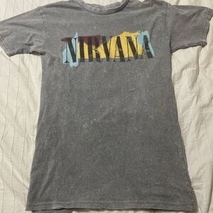Nirvana Graphic Tee in Gray